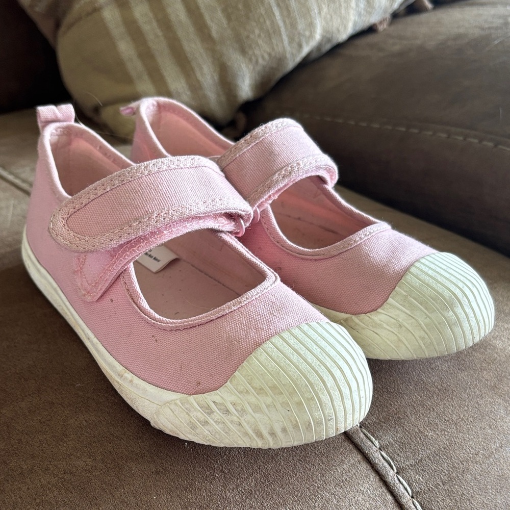 Cat & Jack Pink Kids Canvas Sneakers